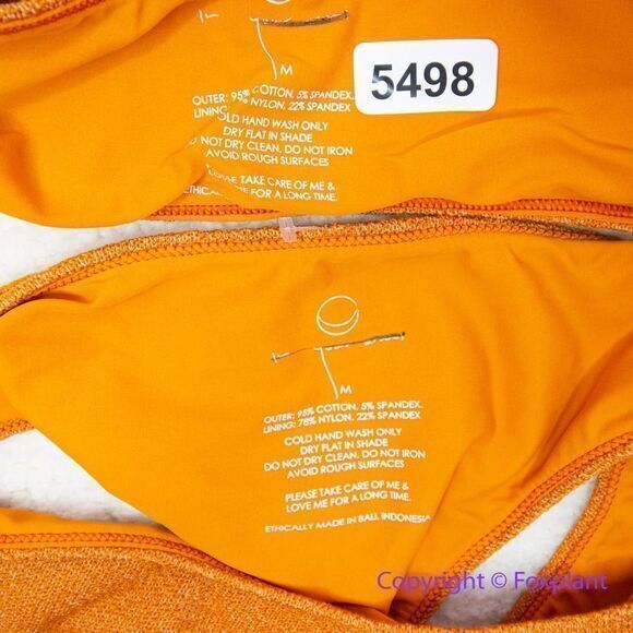 New! Set! In‎ Your Arms Free People Oceanic Bikini Top and bottom orange, size M - Picture 10 of 13